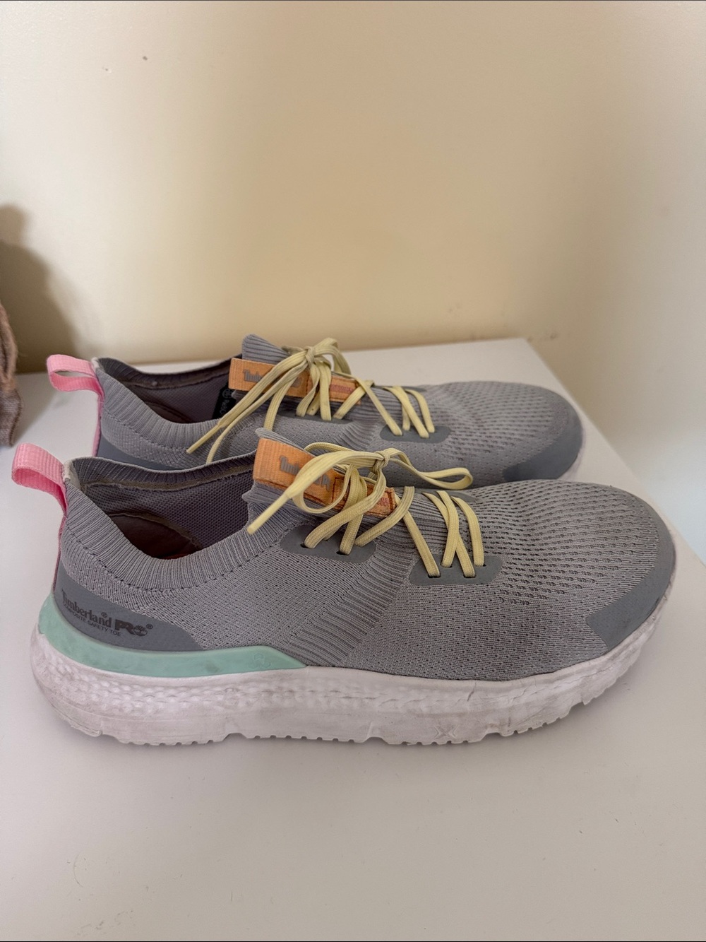 Timberland PRO Steel-toed Women's Gray Knit Shoe